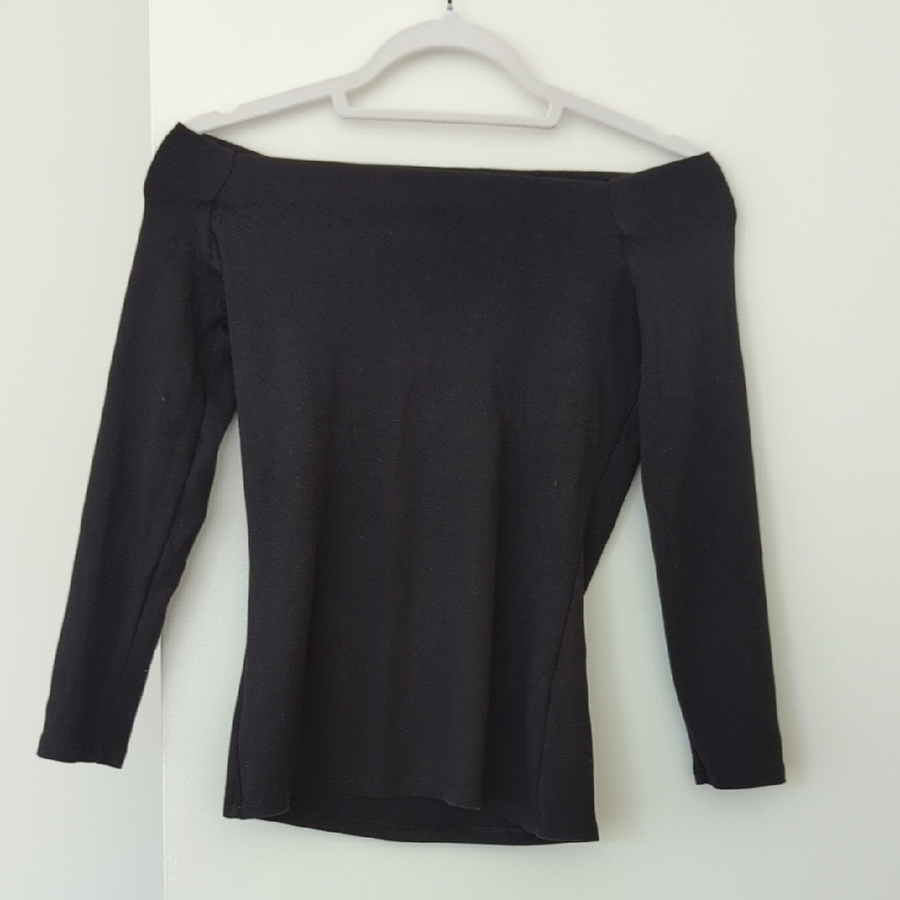 Black Off-Shoulder Top